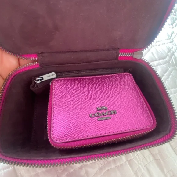 Coach Mini Jewelry Vanity Bag Trinket and Pill Box - Picture 5 of 6